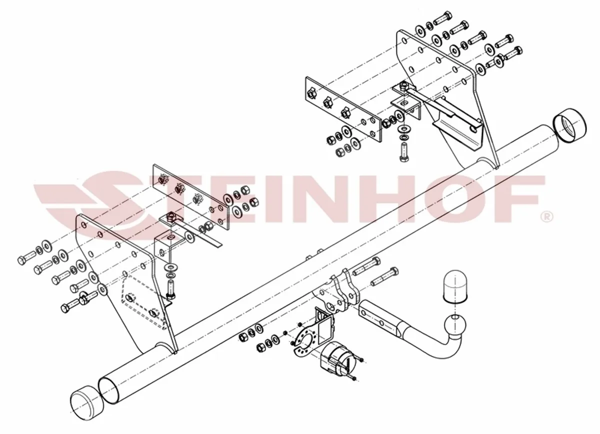 Фаркоп Steinhof для Mitsubishi L200 2006-2014 M-338/1 в 