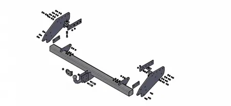 Фаркоп Трейлер для Mitsubishi L200 2014-2015 7112 Ц в 