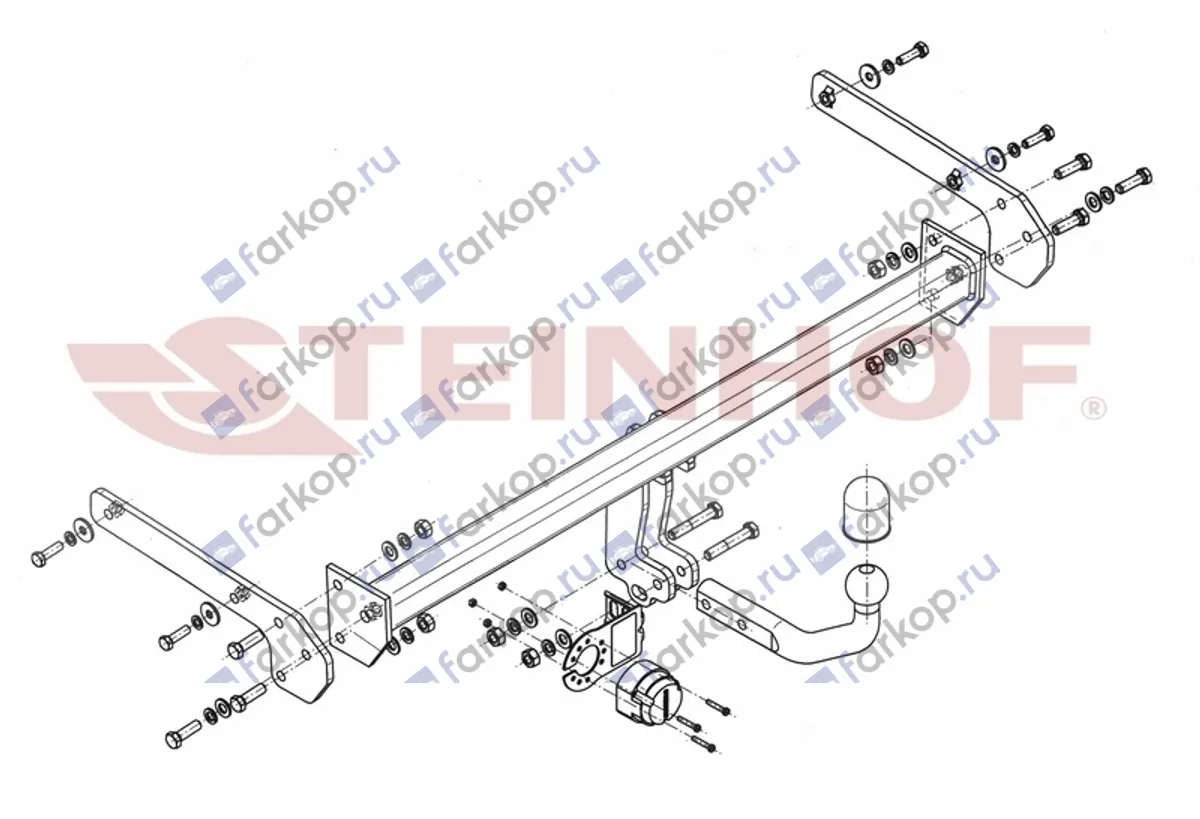 Фаркоп Steinhof для Suzuki SX4 (S-сross) 2013- S-389 в 