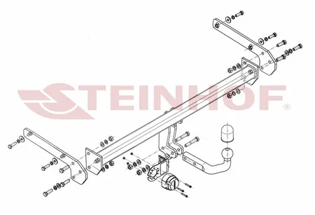 Фаркоп Steinhof для Suzuki SX4 (S-сross) 2013- S-389 в 