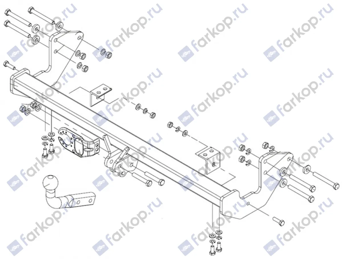 Фаркоп Brink для Mercedes Viano 2003-2010 419000 в 