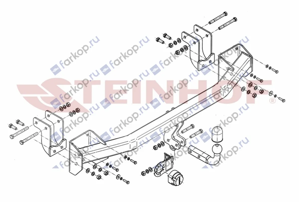 Фаркоп Steinhof для Mitsubishi Outlander 2012- M-356 в 