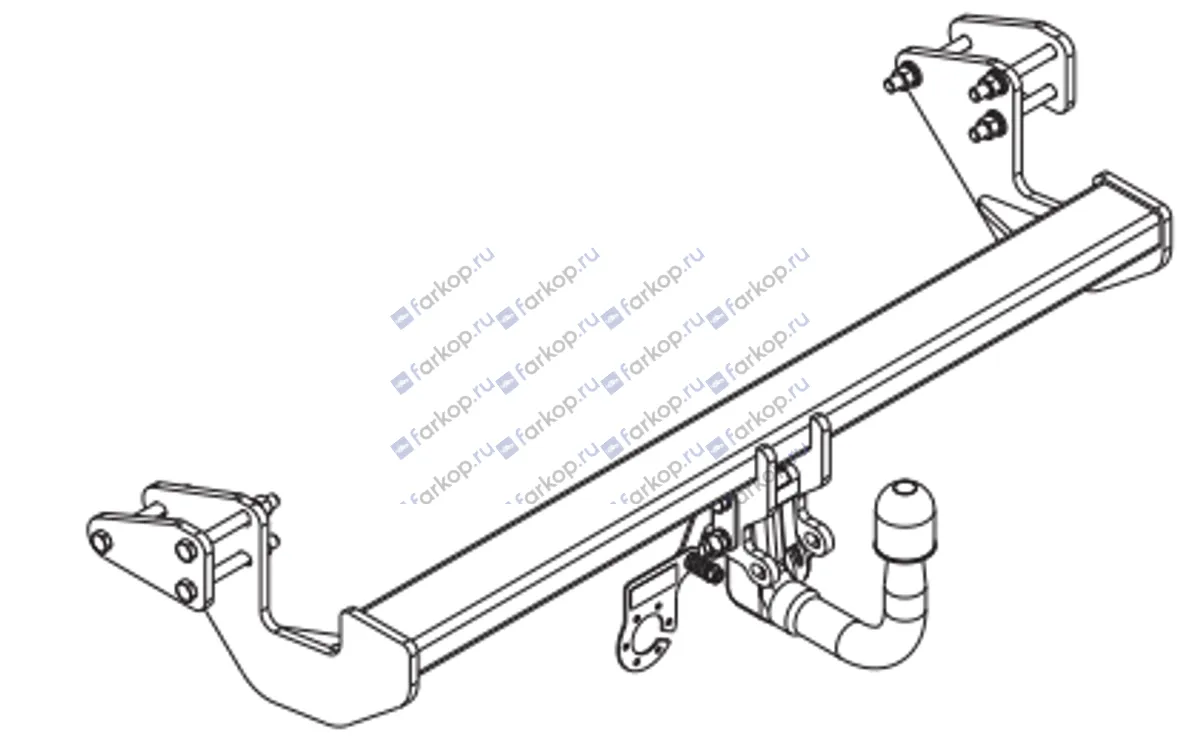 Фаркоп Auto-Hak для Mercedes V-class 2014- D 47V в 