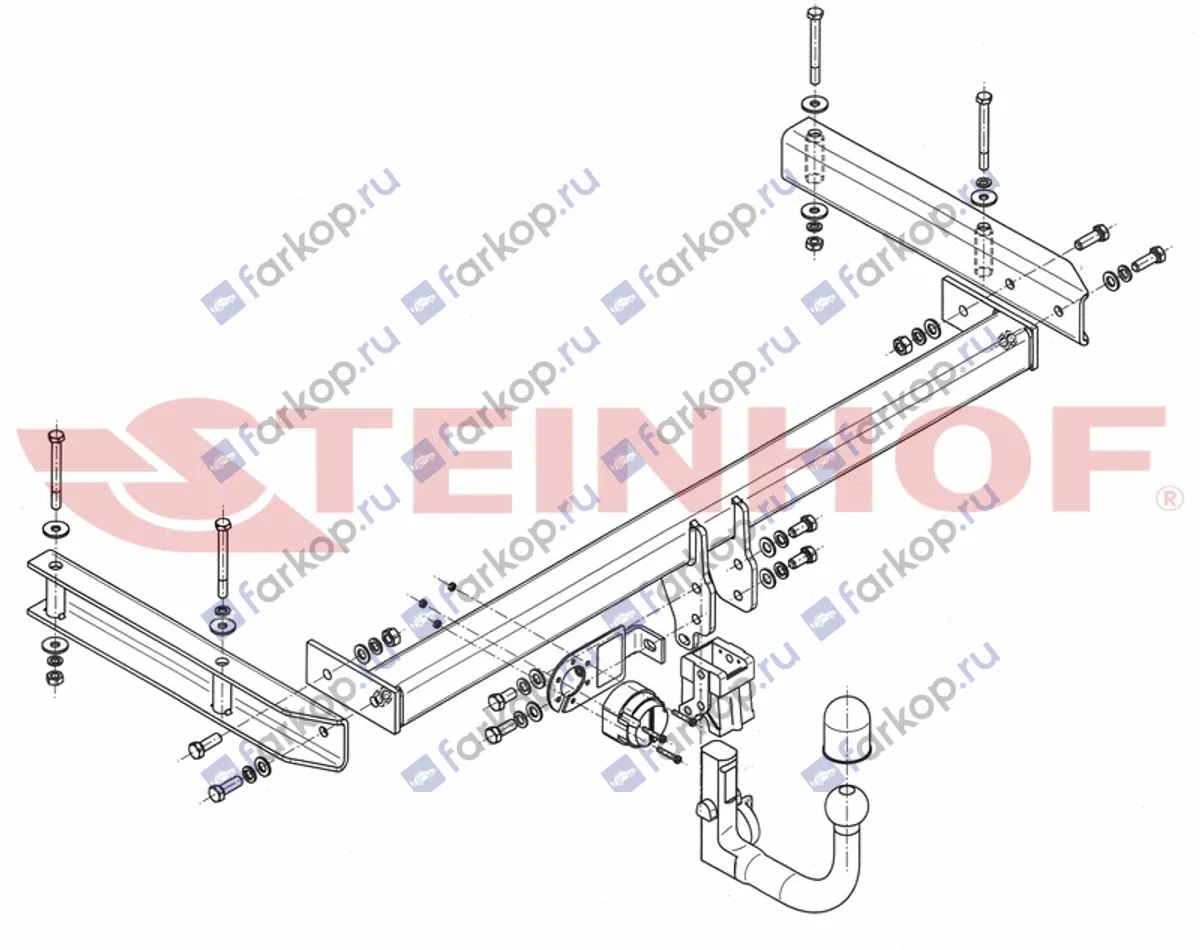 Фаркоп Steinhof для Audi A6 allroad 2006-2011 A-103 в 