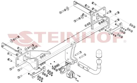 Фаркоп Steinhof для Mercedes S-class 2013- M-158 в 