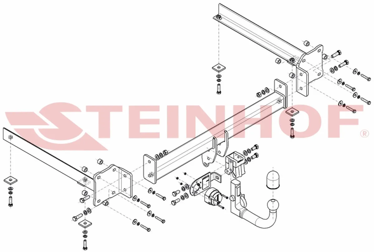 Фаркоп Steinhof для Audi A8 2002-2010 A-058 в 