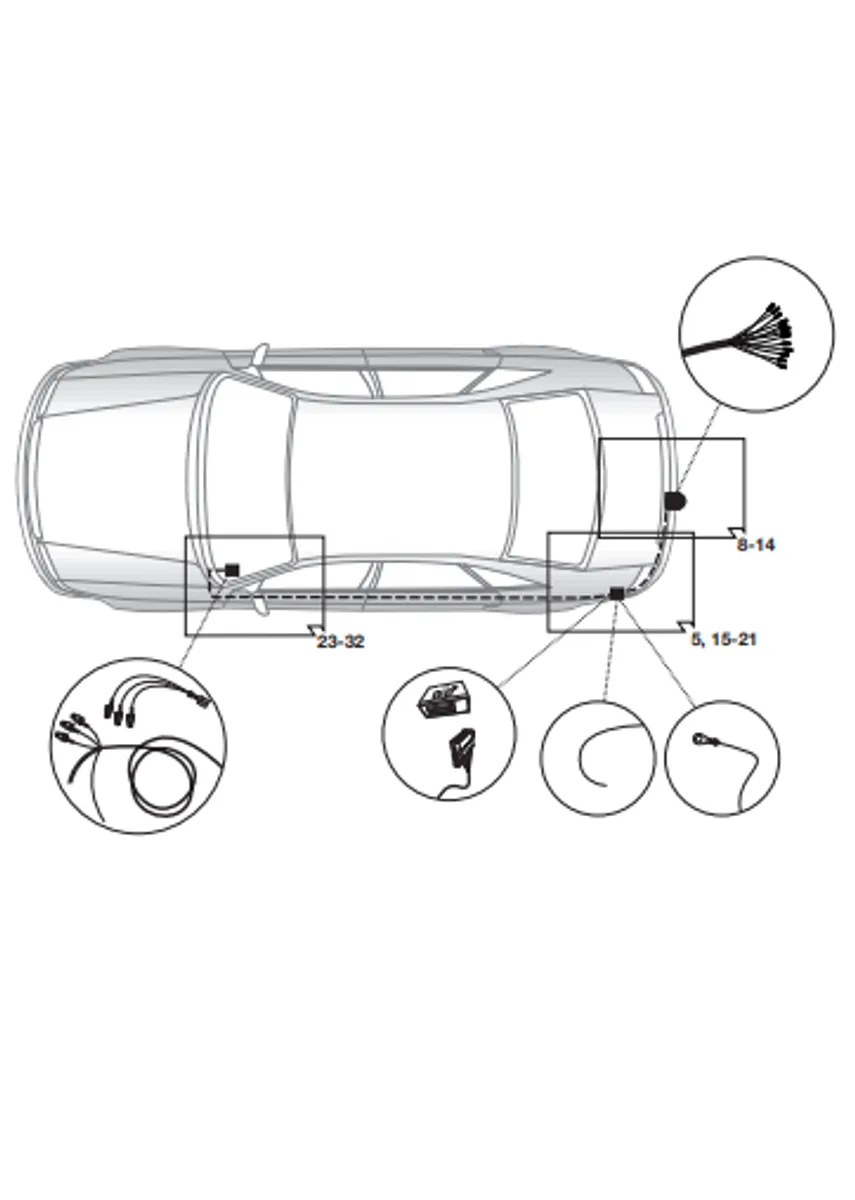 Электрика фаркопа Hak-System (13 pin) для Skoda Superb 2008-2015 21500559 в 