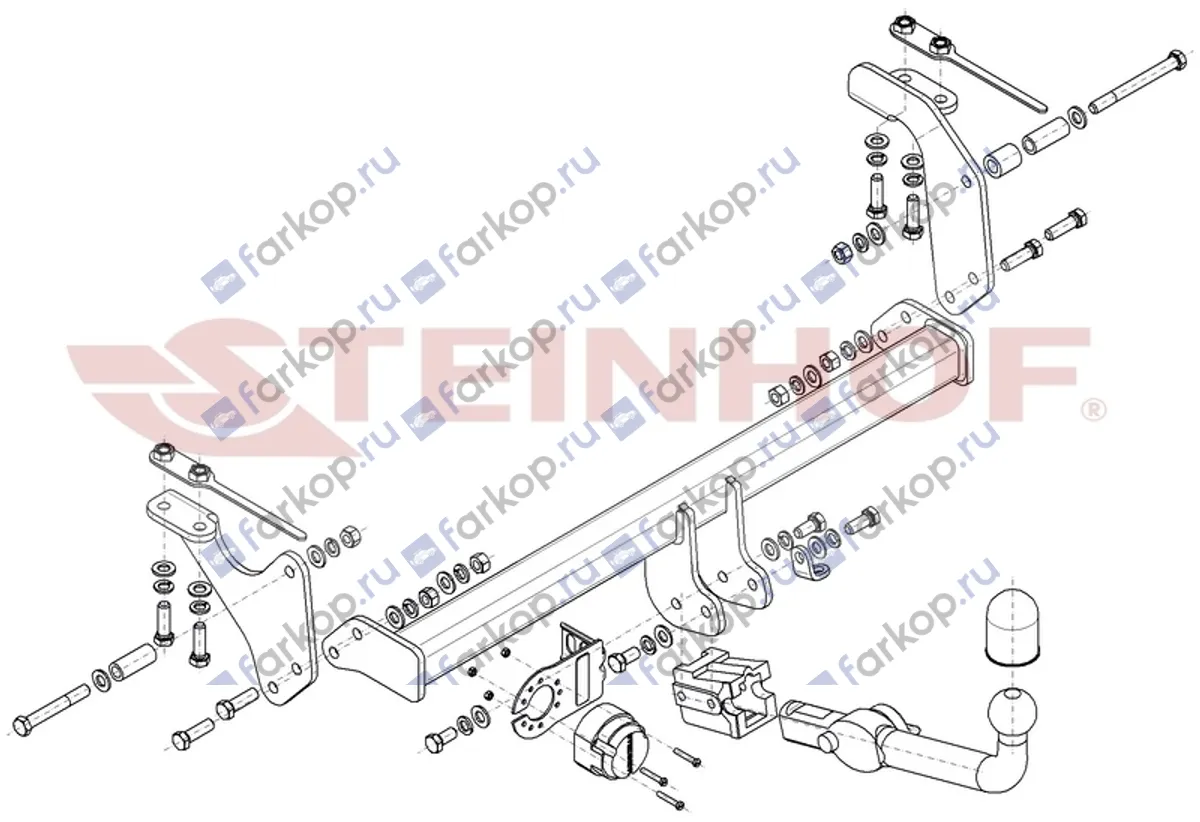 Фаркоп Steinhof для Suzuki Jimny 2018- S-429 в 