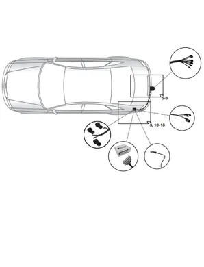 Электрика фаркопа Hak-System (7 pin) для Audi Q7 2015-2020 16010526 в 