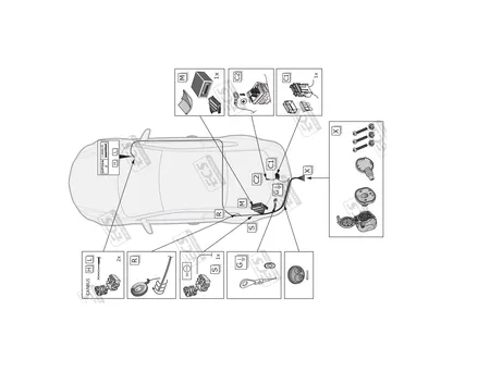 Электрика фаркопа ECS (7 pin) для BMW X3 (F25) 2010-2017 BW008B1 в 