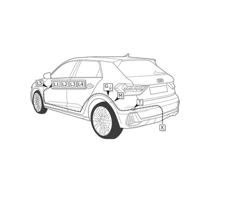 Электрика фаркопа ECS (7 pin) для Skoda Octavia 2020- VW146B1 в 