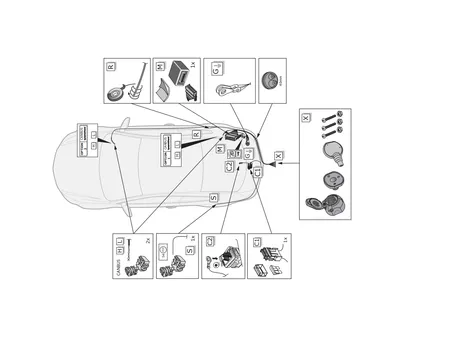 Электрика фаркопа ECS (13 pin) для BMW X1 (E84) 2009-2015 BW008D1 в 