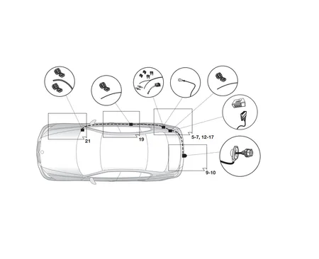 Электрика фаркопа Hak-System (7 pin) для BMW X5 (E70) 2007-2013 12020523 в 