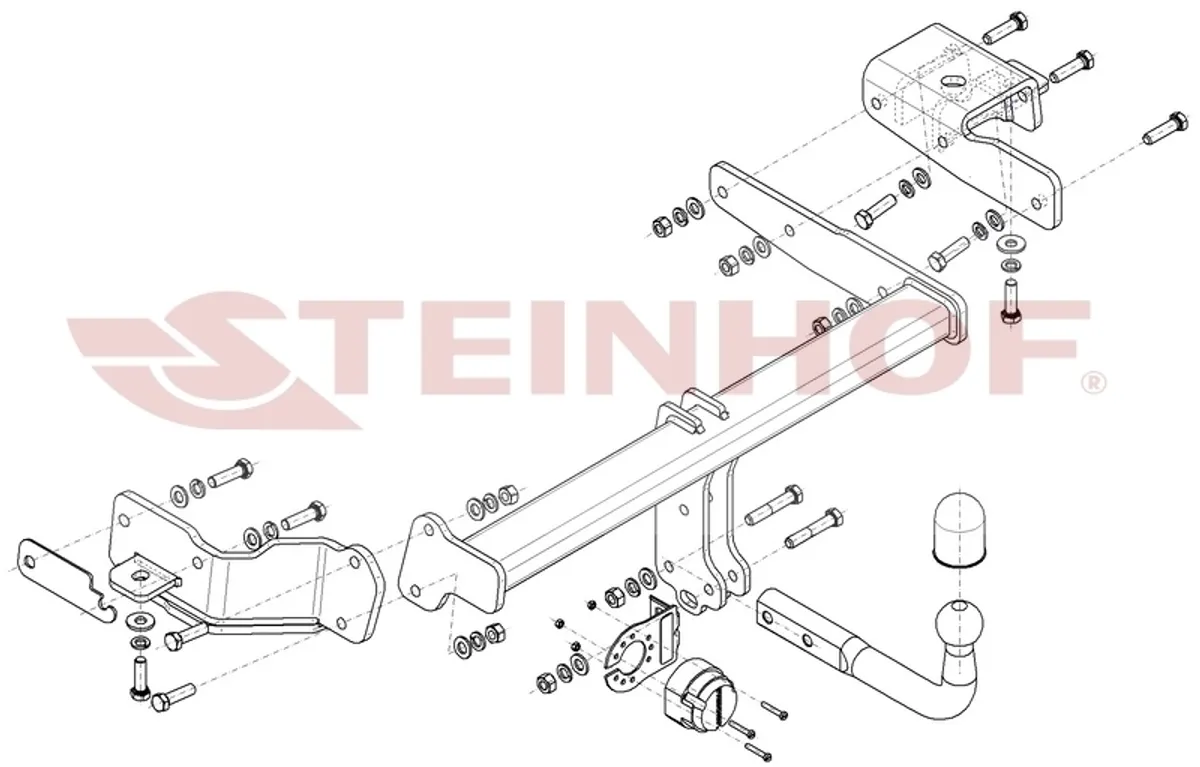 Фаркоп Steinhof для Kia Sorento 2020- K-091 в 