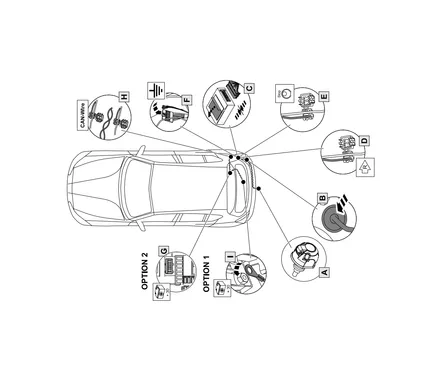 Электрика фаркопа Brink (7 pin) для BMW X3 2010-2017 703463 в 