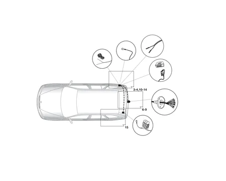 Электрика фаркопа Hak-System (13 pin) для BMW X5 (F15) 2013-2018 21020525 в 