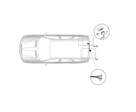 Электрика фаркопа Hak-System (7 pin) для BMW X5 (E53) 2000-2007 12020503 в 