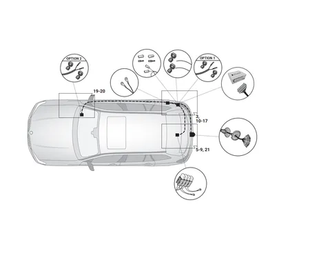 Электрика фаркопа Hak-System (13 pin) для BMW X7 (G07) 2019-2022 21020538 в 