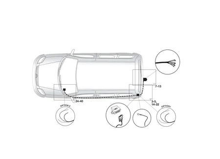 Электрика фаркопа Hak-System (7 pin) для Peugeot 308 (3/5 дв. хетчбек, кабриолет, универс) 2008-2013 12500558 в 