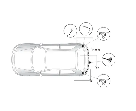 Электрика фаркопа Hak-System (13 pin) для Suzuki SX 4 2006-2016 26500519 в 