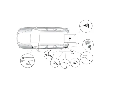 Электрика фаркопа Hak-System (13 pin) для Mazda 6 2018- 21120525 в 