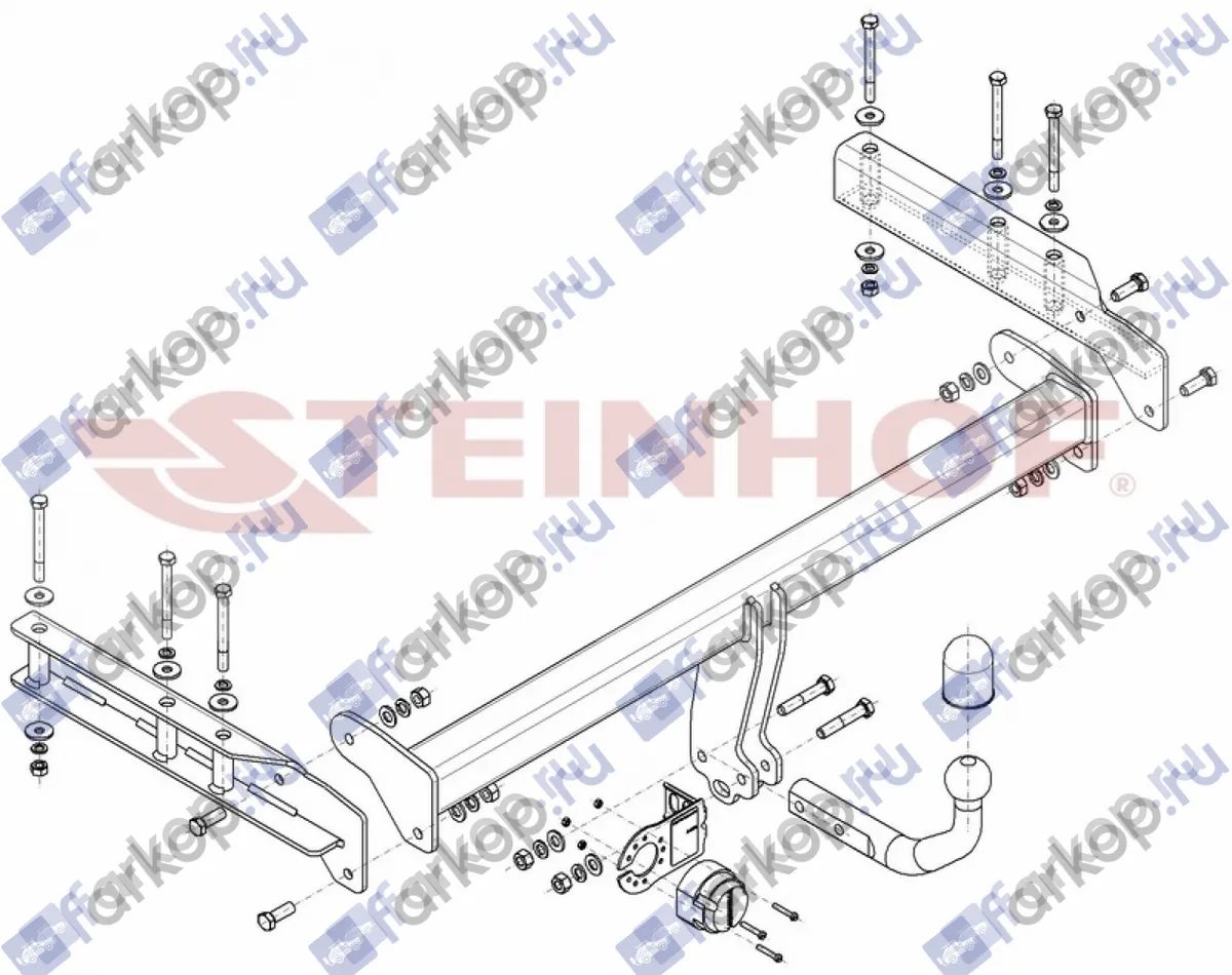 Фаркоп Steinhof для Audi A6 Allroad 2000-2005 A-055 в 