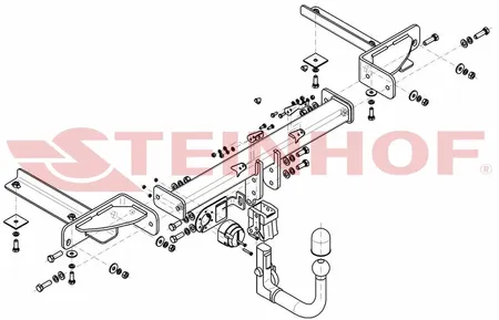 Фаркоп Steinhof для Opel Astra J GTC 2010-2016 Арт.O-104 O-104 в Санкт-Петербург