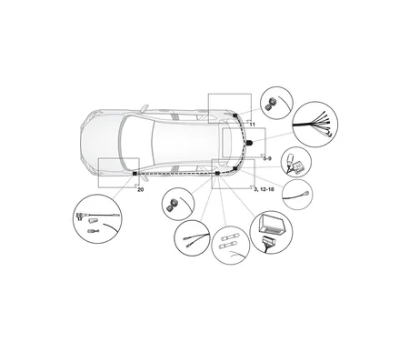 Электрика фаркопа Hak-System (7 pin) для Mazda 3 2019- 16120527 в 