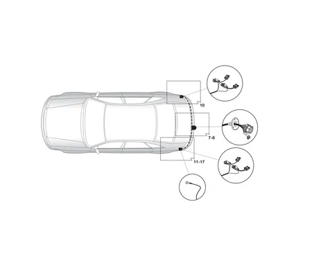 Электрика фаркопа Hak-System (7 pin) для Mazda 3 2009-2013 16120510 в 