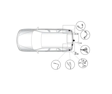 Электрика фаркопа Hak-System (7 pin) для Mazda 6 2002-2008 16120505 в 