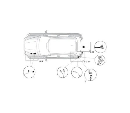 Электрика фаркопа Brink (7 pin) для Mitsubishi Outlander 2012- 729501 в 