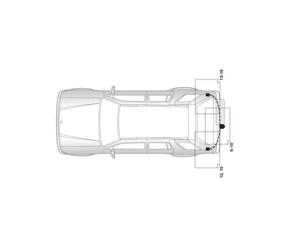 Электрика фаркопа Hak-System (7 pin) для Mitsubishi Pajero 2000-2007 16130500 в 