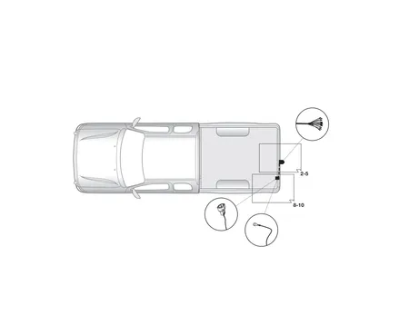 Электрика фаркопа Hak-System (13 pin) для Nissan Navara 2016-2018 26140530 в 