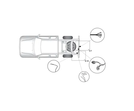 Электрика фаркопа Hak-System (7 pin) для Nissan Navara 2016- 16140534 в 