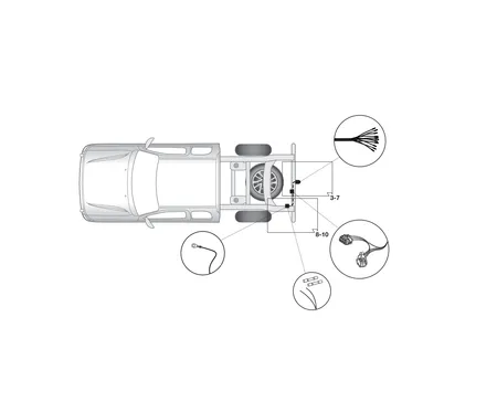 Электрика фаркопа Hak-System (13 pin) для Nissan Navara 2016-2018 26140534 в 