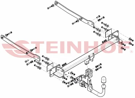 Фаркоп Steinhof для Mercedes C-class 2011-2015 (купе) M-151 в 