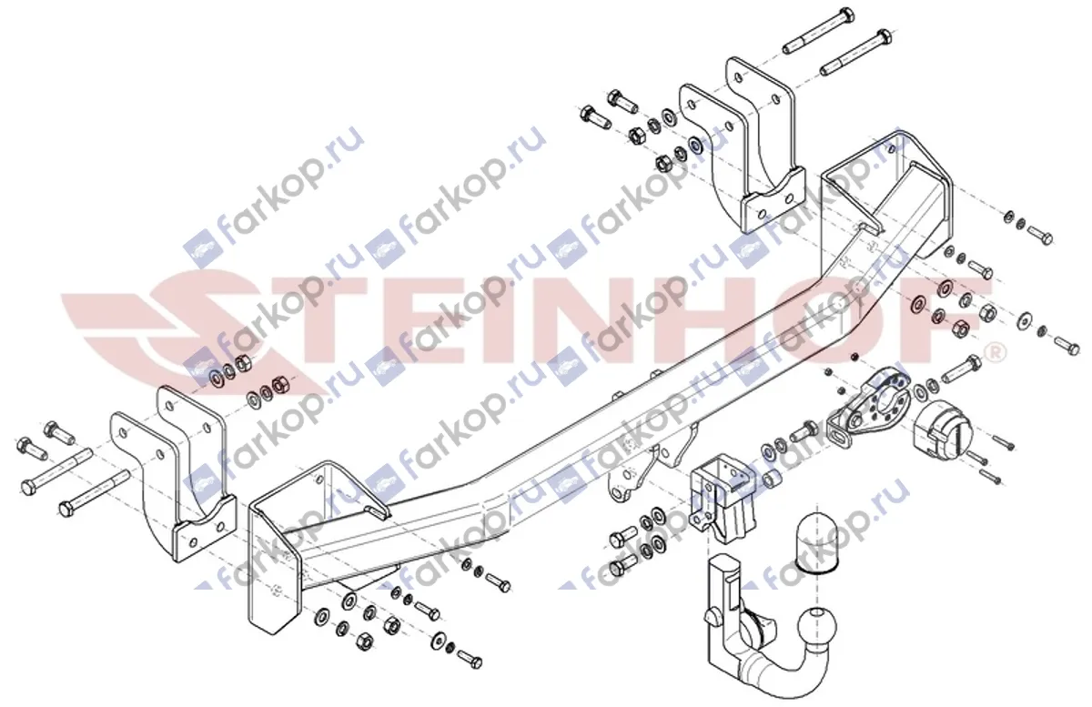Фаркоп Steinhof для Mitsubishi Outlander 2012- M-358 в 