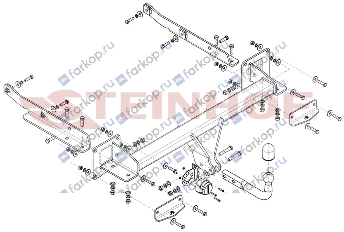 Фаркоп Steinhof для Mercedes GLE 2016-2018 M-171 в 