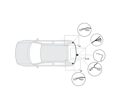 Электрика фаркопа Hak-System (7 pin) для Suzuki Ignis 2003-2006 16500510 в 