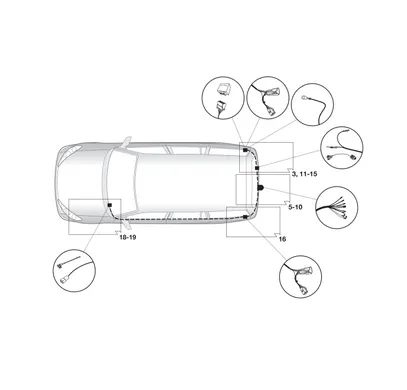 Электрика фаркопа Hak-System (7 pin) для Suzuki SX4 S-Cross 2013- 12240521 в 