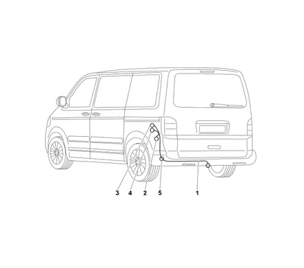 Электрика фаркопа Westfalia (13 pin) для Volkswagen Multivan T5 2003-2015, (для авто с подготовкой) 321652300113 в 