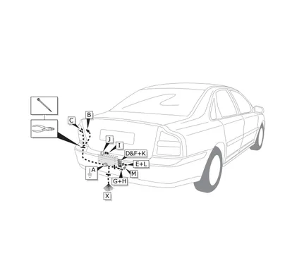 Электрика фаркопа Brink (7 pin) для Volvo S60 2004-2009 759191 в 