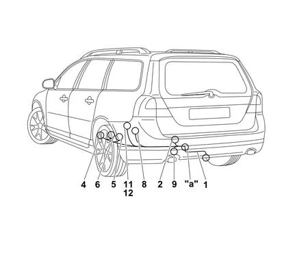 Электрика фаркопа Westfalia (7 pin) для Volvo V70 2007-2016 320543300107 в 