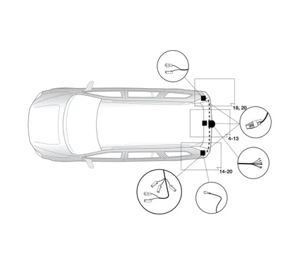 Электрика фаркопа Hak-System (7 pin) для Volvo S80 1998-2004 12260500 в 