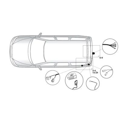 Электрика фаркопа Brink (7 pin) для Volvo V70 2007-2016 759293 в 