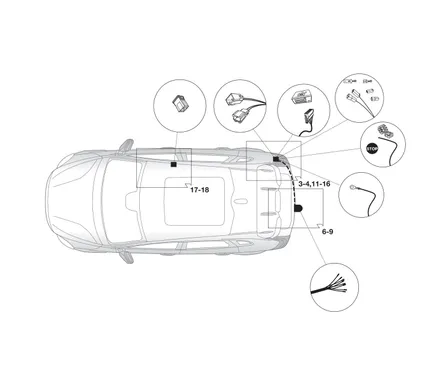 Электрика фаркопа Hak-System (7 pin) для Volvo V40 2013- 12260518 в 