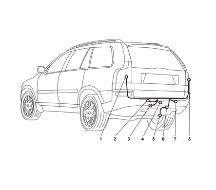 Электрика фаркопа Westfalia (13 pin) для Volvo XC90 2004-2014 320780300113 в 