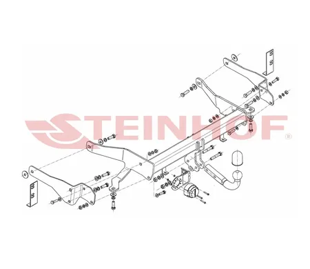 Фаркоп Steinhof для Chevrolet Captiva 2013-2016 C-278 в 