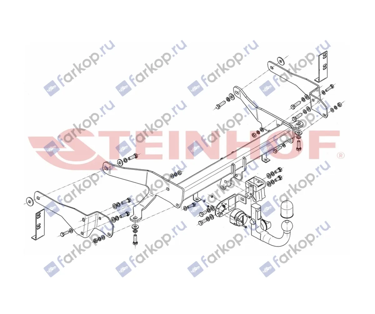 Фаркоп Steinhof для Chevrolet Captiva 2013-2016 C-279 в 