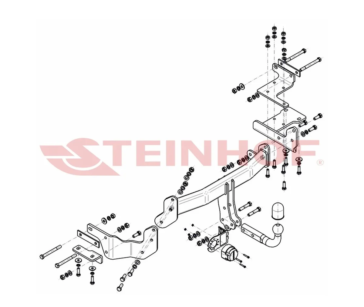 Фаркоп Steinhof для Kia Sorento 2015-2021 K-039 в 